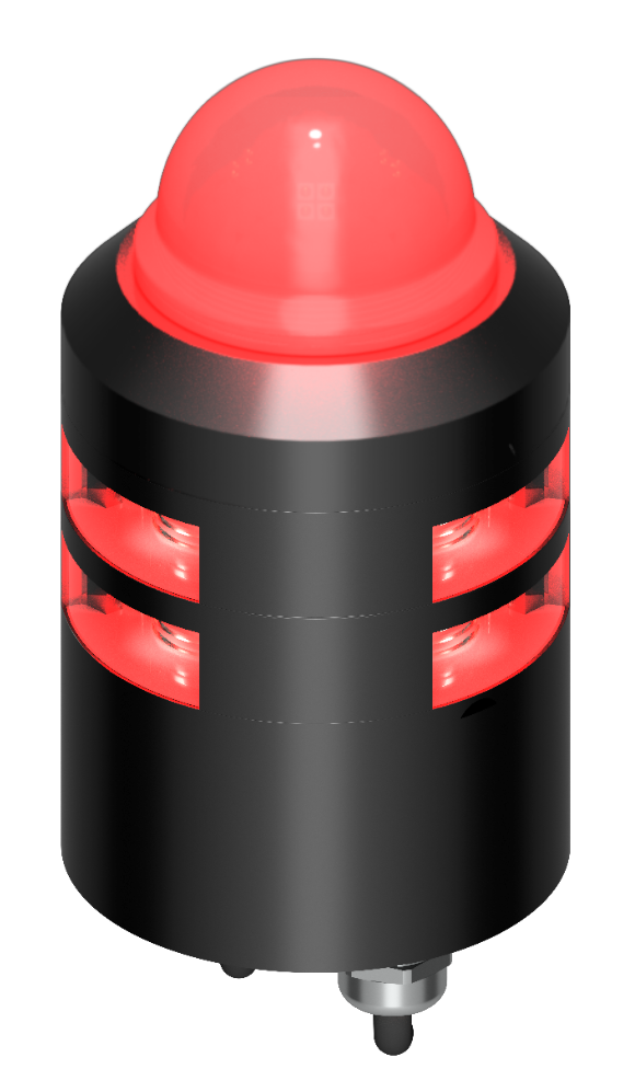 3nm, dbl 360° red+ dbl Obstruction, Black, hor mnt 3nm, dbl 360° red+ dbl Obstruction, Black, hor mnt